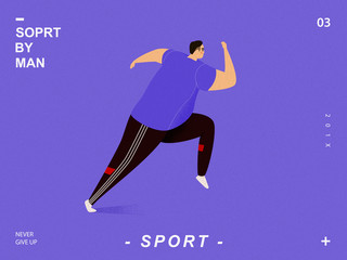sport illustrations by man