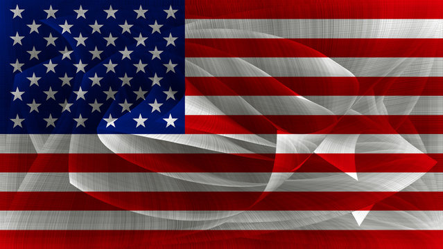 The flag of United States of America