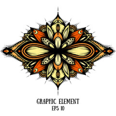 graphic element for your design East style