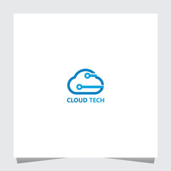 Cloud Tech Logo Inspirations Template