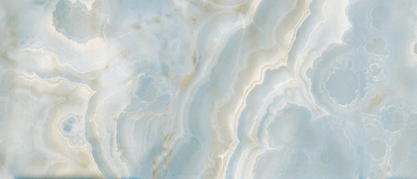 Polished onyx marble with high-resolution, aqua tone emperador marble, natural breccia stone agate surface, modern Italian marble for interior-exterior home decoration tile and ceramic tile surface.