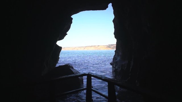 A quick moment in a seacave in LaJ olla, CA.