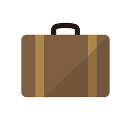 Travel bag, suitcase, vacation vector icon illustration