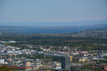Säntis - Alpen - Blick in Schweiz 