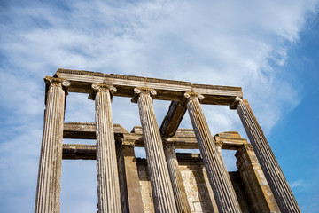 Naklejka premium The ancient city of Aizanoi. Kutahya, Turkey