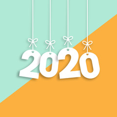 2020 Trendy Colorful Vector Backgorund