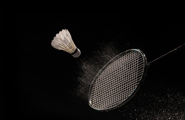Badminton action , Badminton shuttlecock, Fast Shuttlecock