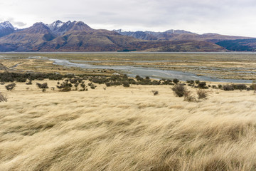 Hiking to Mount Cook under the extremely cloudy weather
