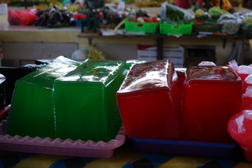 Traditional markets in Indonesia sell a variety of needs for cooking