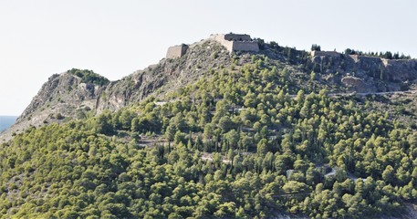 Obraz premium Assos fortress in Kefalonia Greece