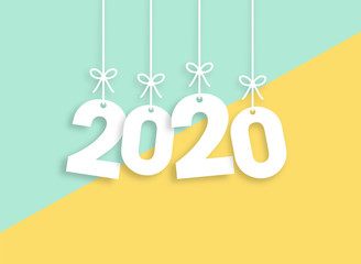 2020 Trendy Colorful Vector Backgorund