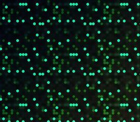 Lichtpunkte auf schwarzem Hintergrund.