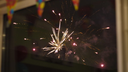 fireworks in the sky