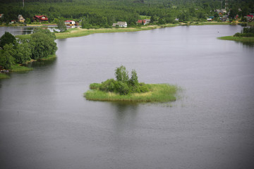 island on the lake