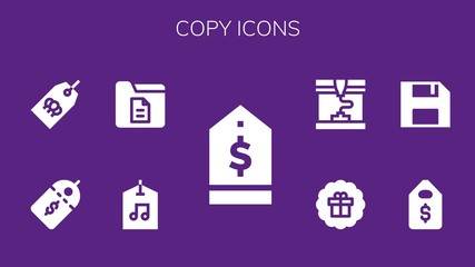 copy icon set