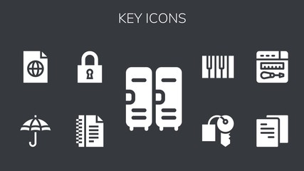 key icon set