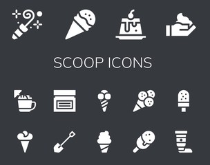 scoop icon set