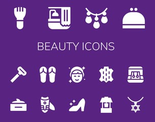 beauty icon set