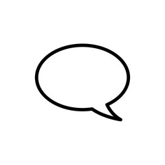 bubble speech - communication icon vector design template