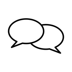 bubble speech - communication icon vector design template