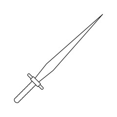 Sword sign icon.