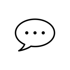 bubble speech - communication icon vector design template