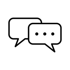 bubble speech - communication icon vector design template