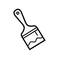 paint brush icon vector design template