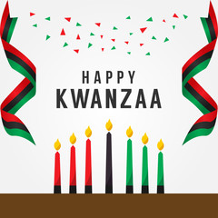 Happy Kwanzaa Day Vector Design Template Background