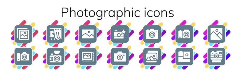 photographic icon set