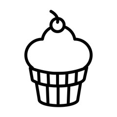 Cupcake icon Vector
