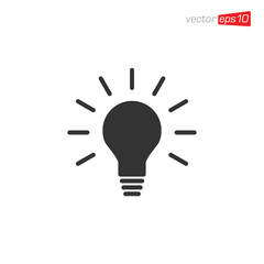 Light Bulb Icon Design Vector