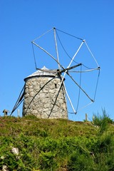 Old windmill in Fafe, north of Portugal
