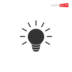 Light Bulb Icon Design Vector