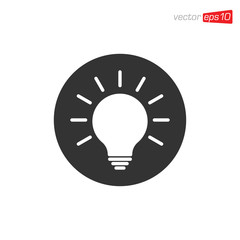 Light Bulb Icon Design Vector