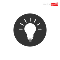 Light Bulb Icon Design Vector