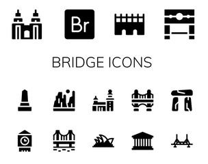 bridge icon set