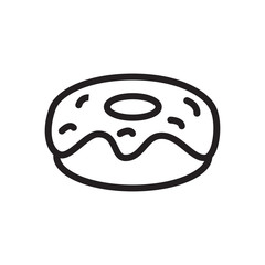 Obraz premium Doughnut icon Vector
