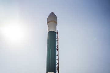 Space rocket ready to launch into space