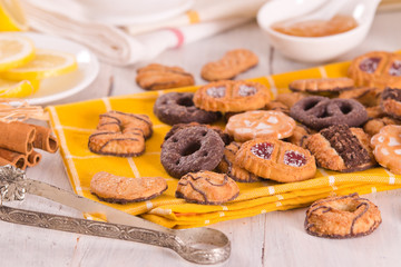 Shortcrust pastry biscuits.	