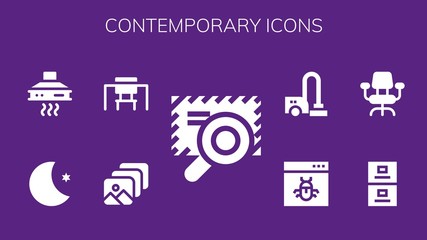 Modern Simple Set of contemporary Vector filled Icons