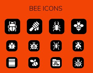 bee icon set