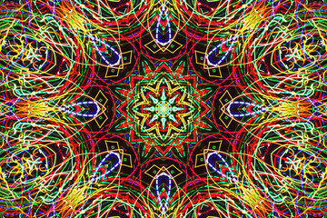 Bright abstract colorful luminous pattern