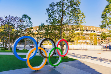 新国立競技場　東京オリンピックのメインスタジアムが完成（2019年11月末に撮影）