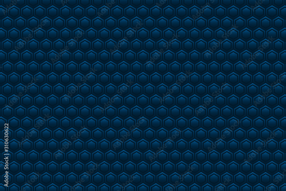 Aufkleber abstract color illustration with hexagonal elements.
