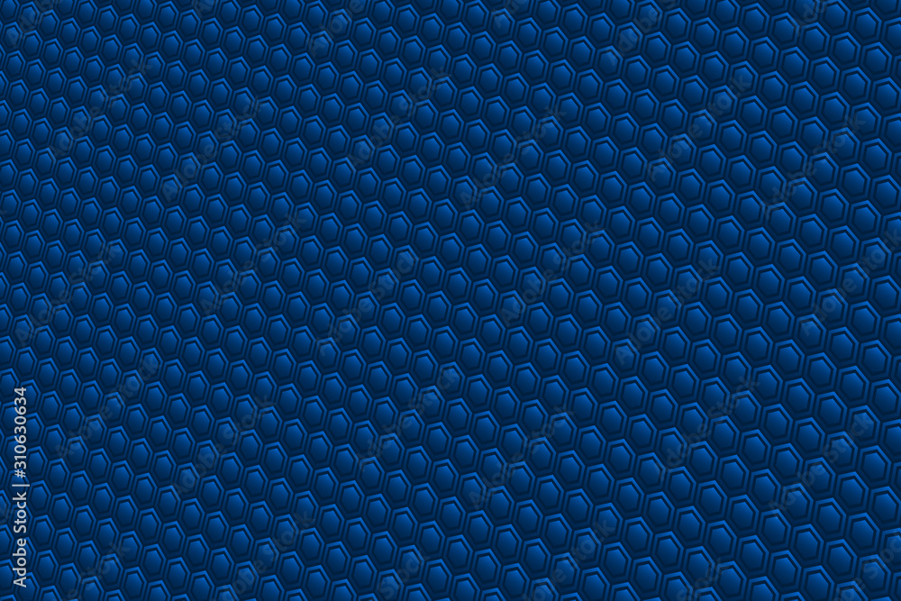 Poster abstract color illustration with hexagonal elements.