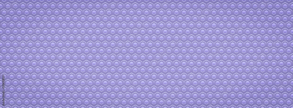 Poster abstract color illustration with hexagonal elements.