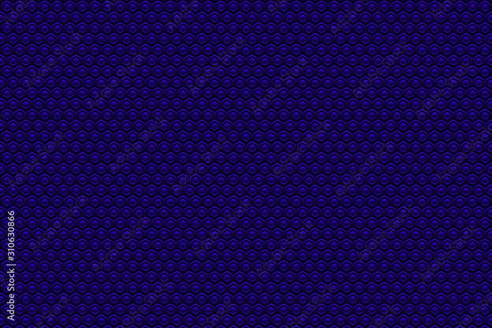 Poster abstract color illustration with hexagonal elements.