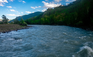 The Chuya river in the Altai Republic.