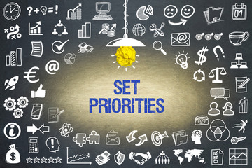 Set priorities